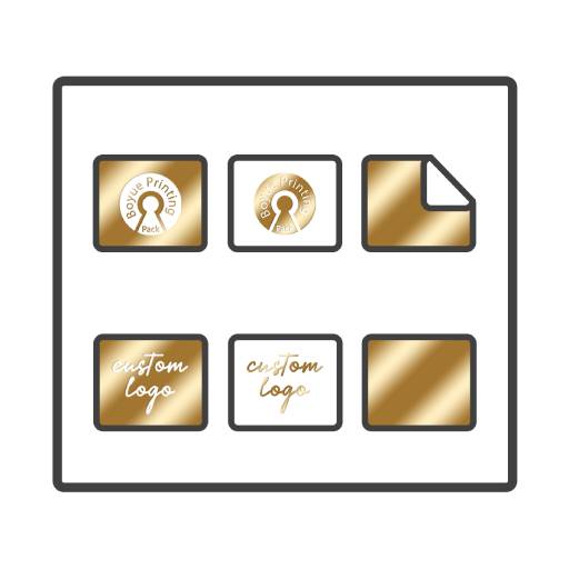 Custom Gold Foil Sticker Sheets