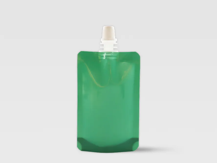 Back view of liquid spout pouches