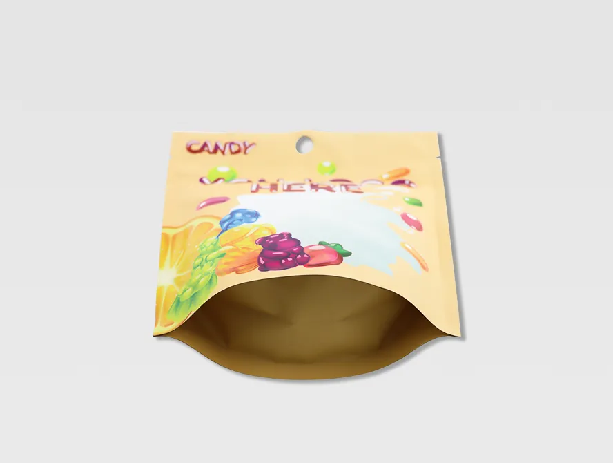 Bottom view of custom candy bag