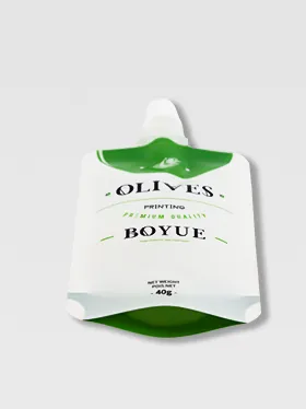 Bottom view of sauces pouch