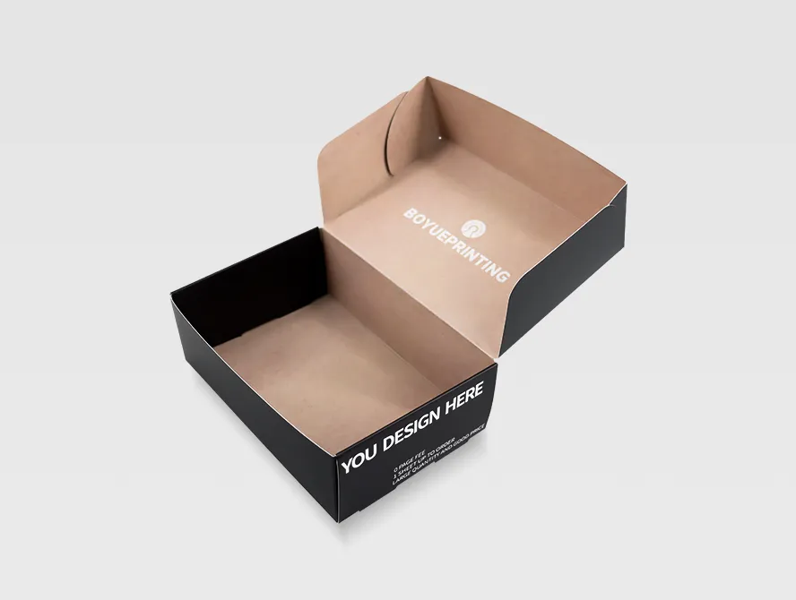 Mailer box with modern design and brand logo