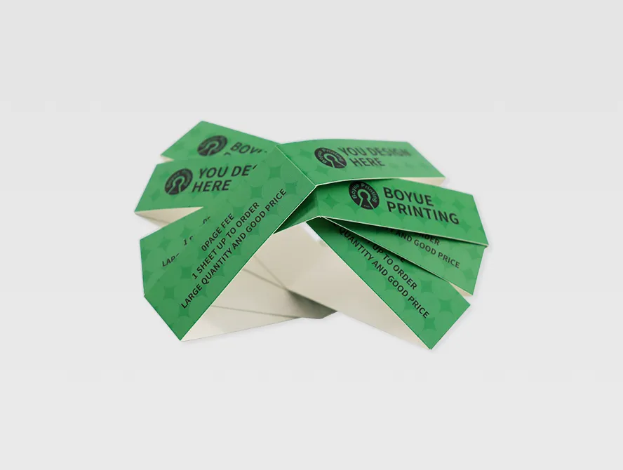 Folded sleeve packaging box with clean white interior