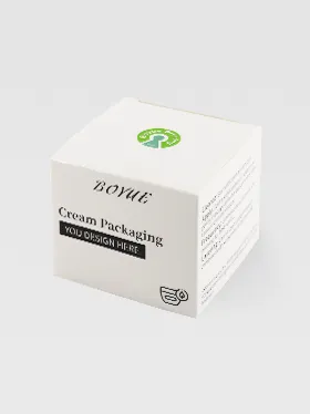 Opened skincare box with white and green design (2)