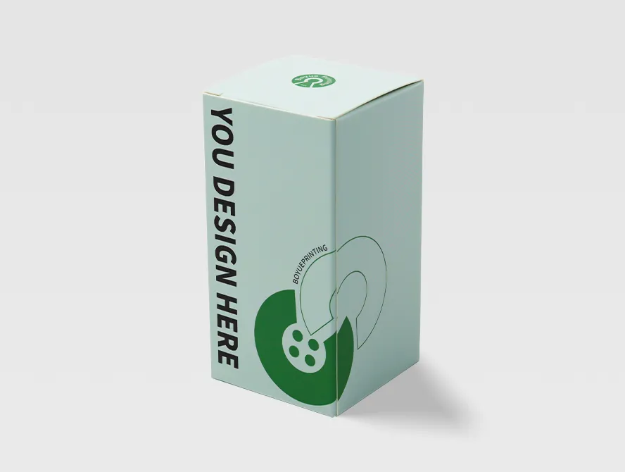 Custom lock bottom box with green branding