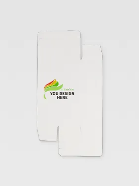 Custom white paper box with green logo design (2)