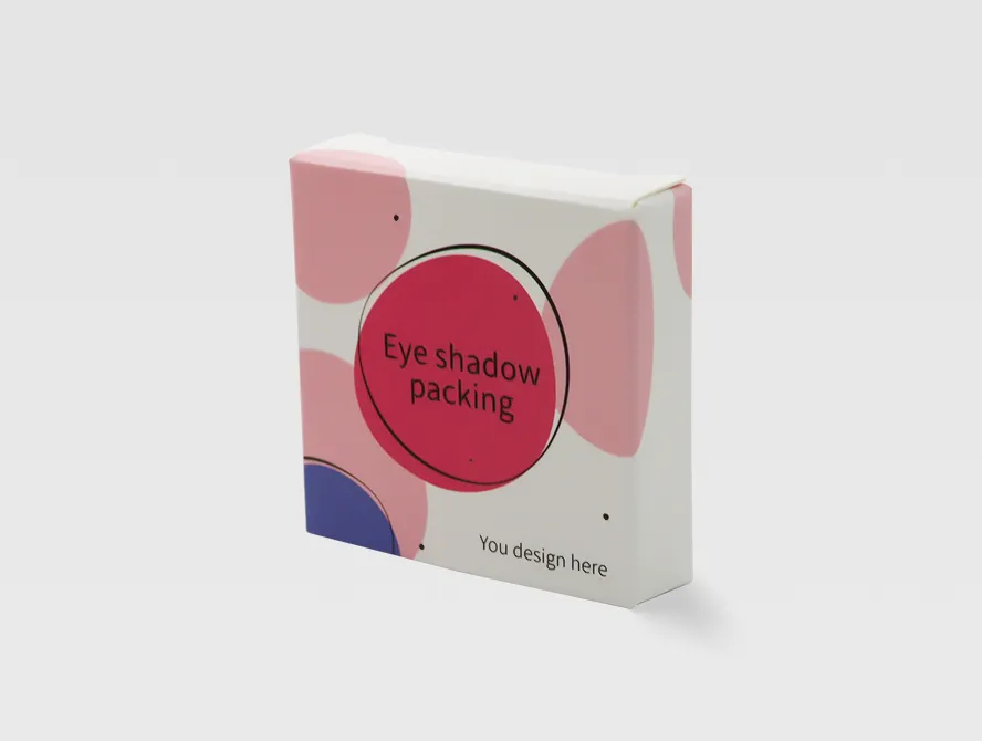 Custom eye shadow box with pink design