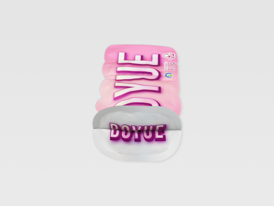 Bottom sealed cannabis flat pouch
