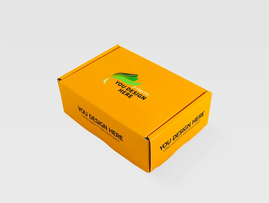 Closed corrugated mailer shipping box