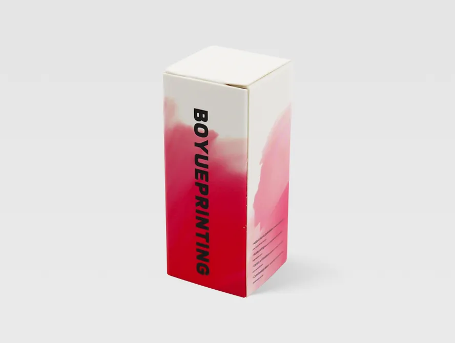 Opened custom lipstick box with clean design