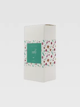 Custom perfume packaging box with floral design (2)