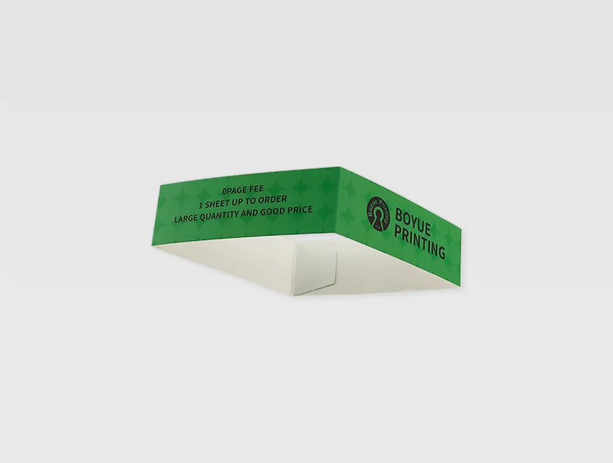Custom sleeve packaging box with green design
