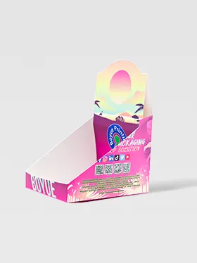 Open empty cardboard display box (2)