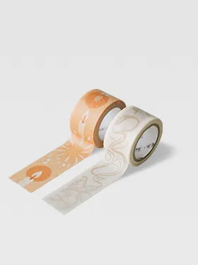 Custom washi tape with brown kraft style design (2)