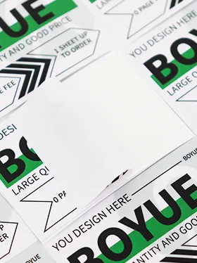 Personalized bumper sticker sheet with black arrows (2)