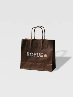 Brown custom gift bag with rope handle (2)