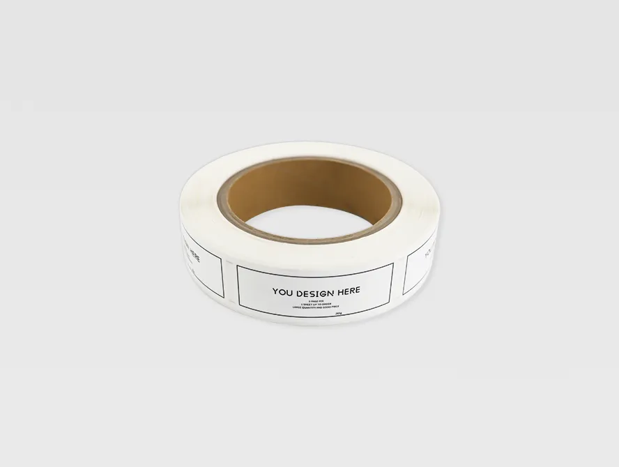 Custom jar label roll with minimal design
