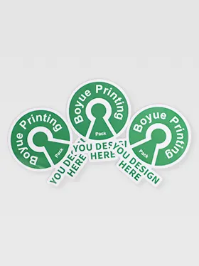Multiple die cut stickers with rounded design (2)