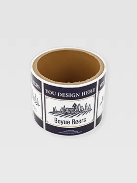 Custom beer label roll with vintage design (2)