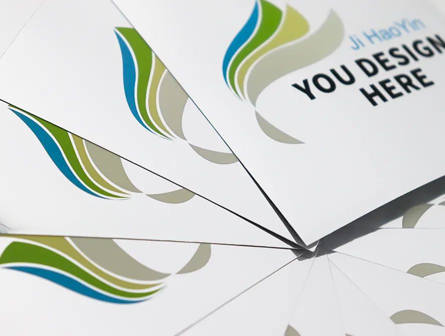 Glossy silver vinyl stickers with colorful design