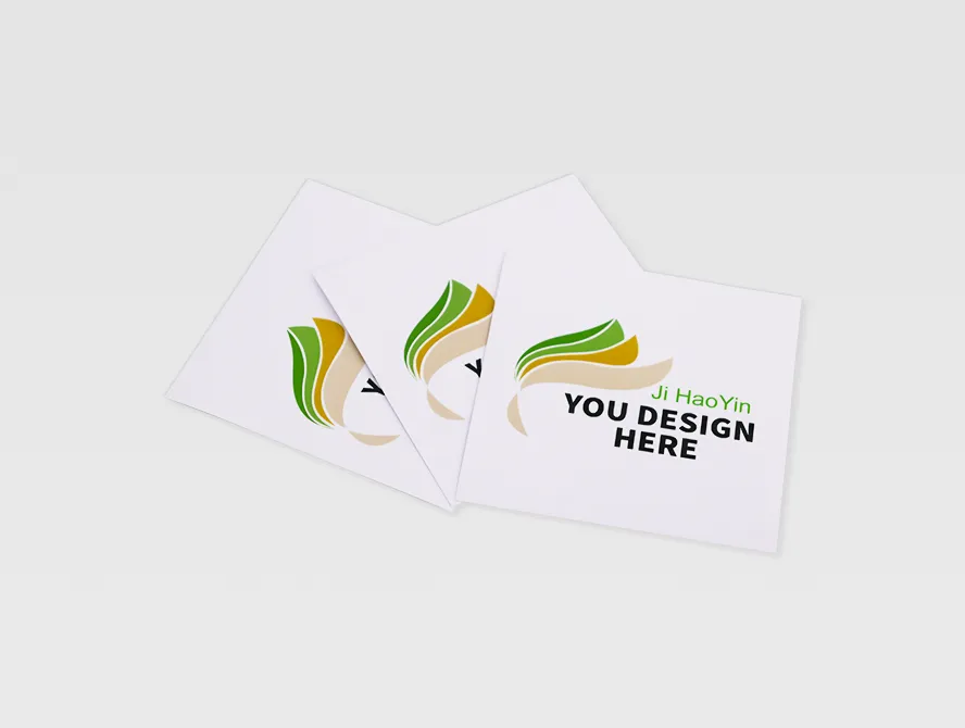Die cut white vinyl stickers with colorful print