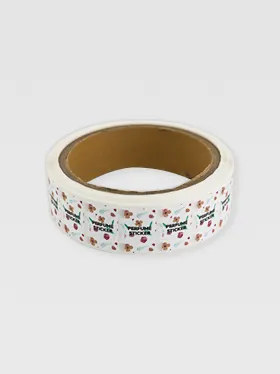 Custom nail oil label roll with cute icons (2)
