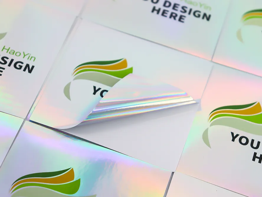 Custom holographic sticker sheet with vibrant shine