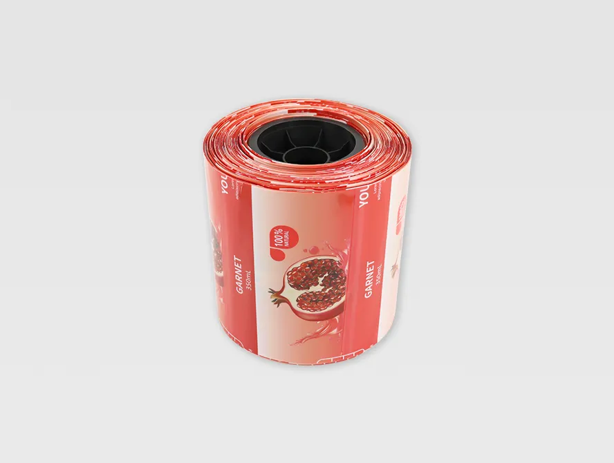 Shrink sleeve labels tightly rolled for packaging