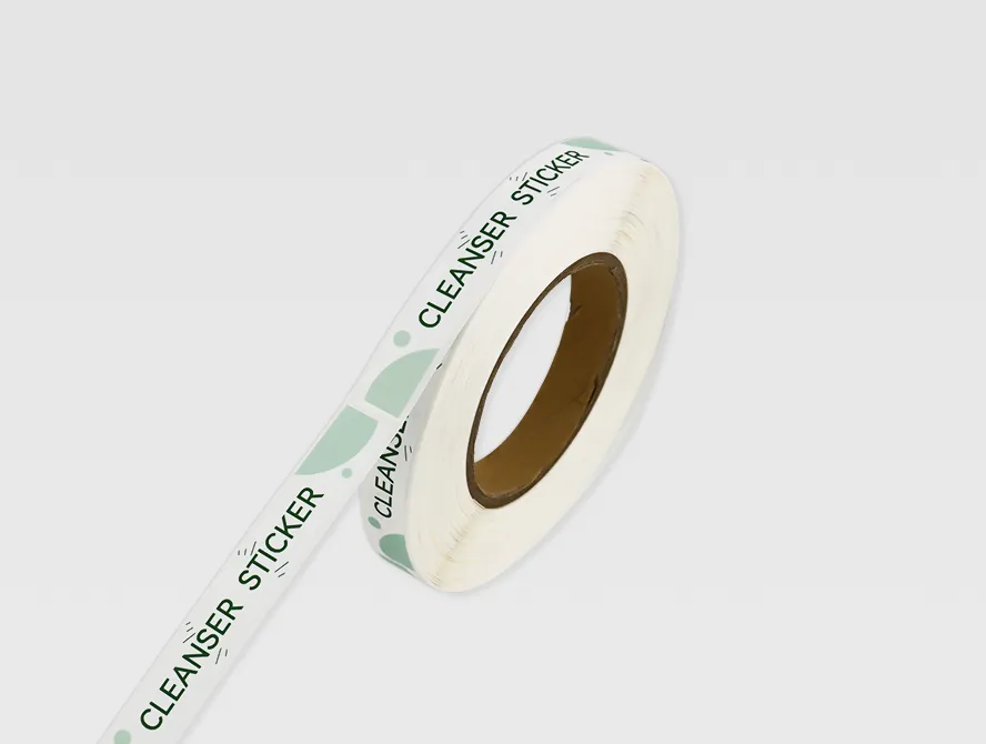 Custom printed cleaning cream label roll