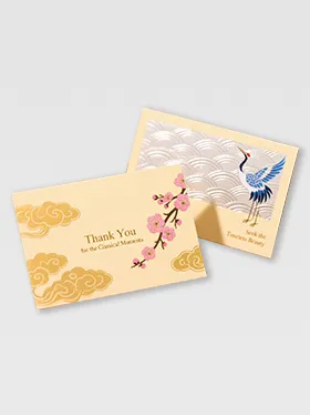 Custom paper cards with floral and cartoon animal illustrations (2)