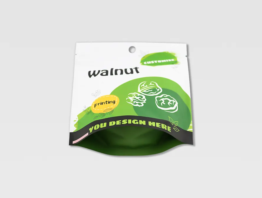 Bottom view of dry fruits packaging