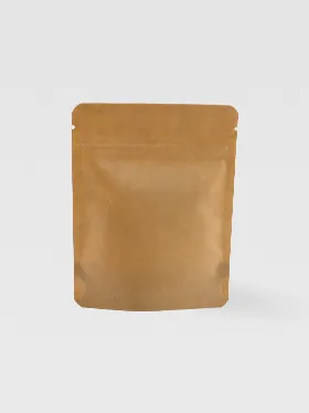 Back view of kraft paper pouch bag 1