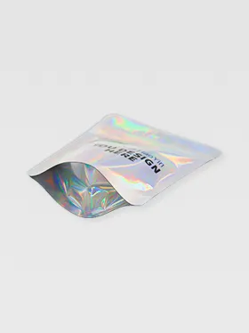 Bottom view of holographic mylar bag 1