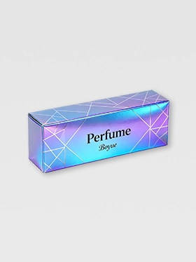 Purple toned holographic box with bold reflective shine (2)