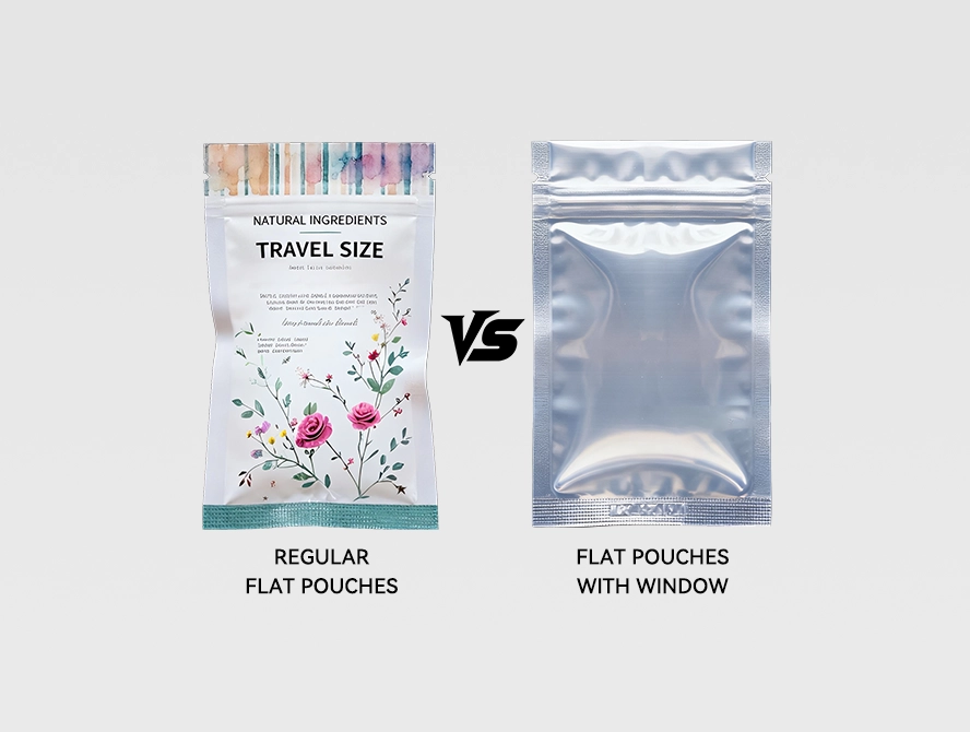 Comparison chart common ziplock pouch vs open top pouch