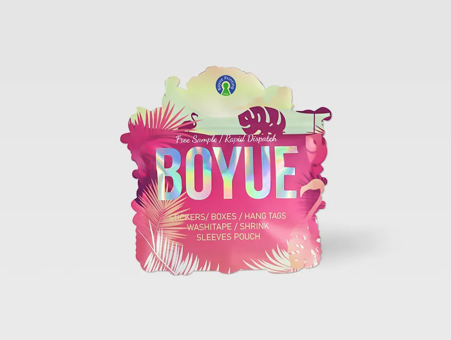 Weed mylar bag with brand design front view