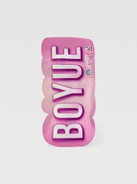 Cannabis flat pouch front view 1