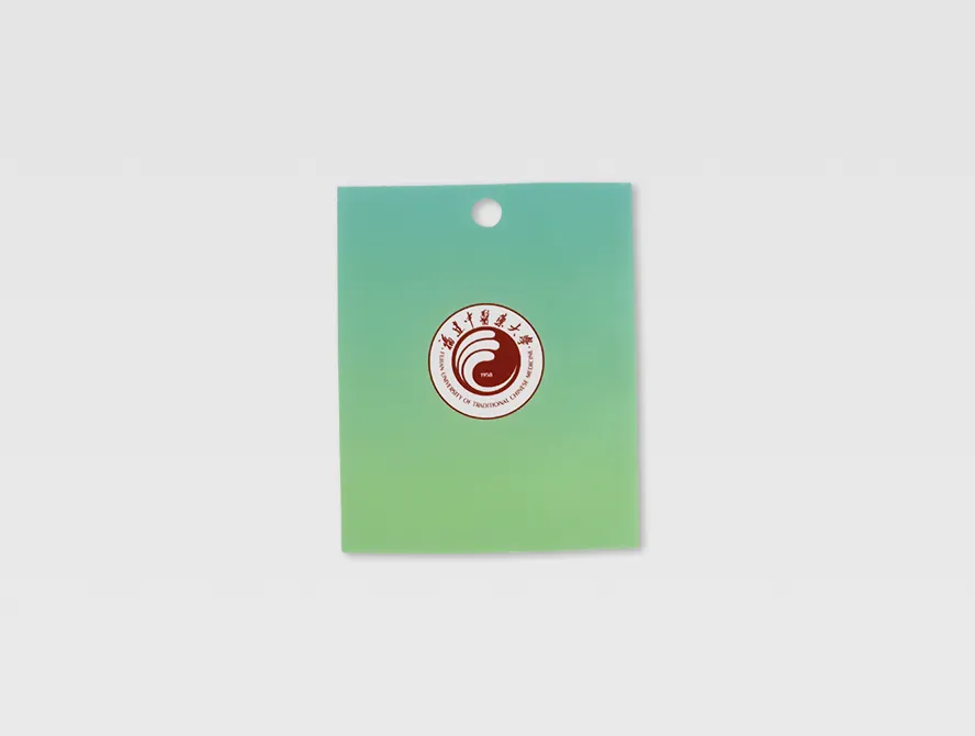 Minimalist white kraft pouch with small round sticker and sealed edges