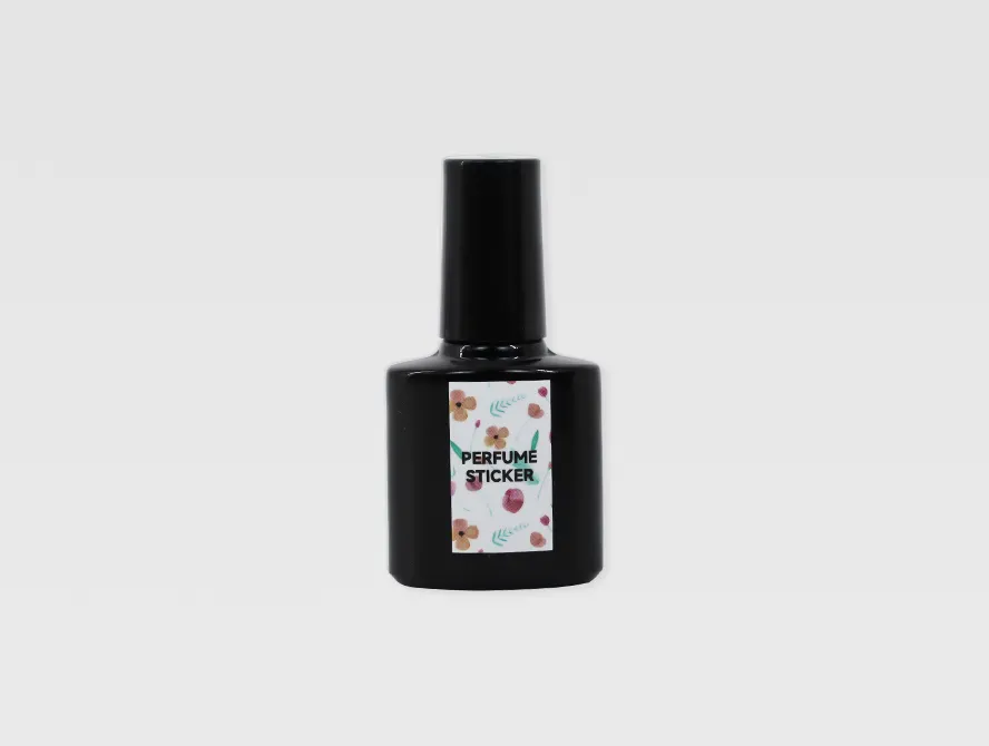 Nail oil bottle with custom printed label