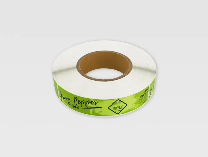 Food label roll for packaged products