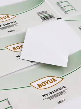 Custom product labels with matte finish and blank backing (2)