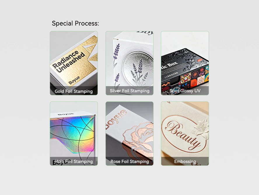 Packaging printing process details and finish options