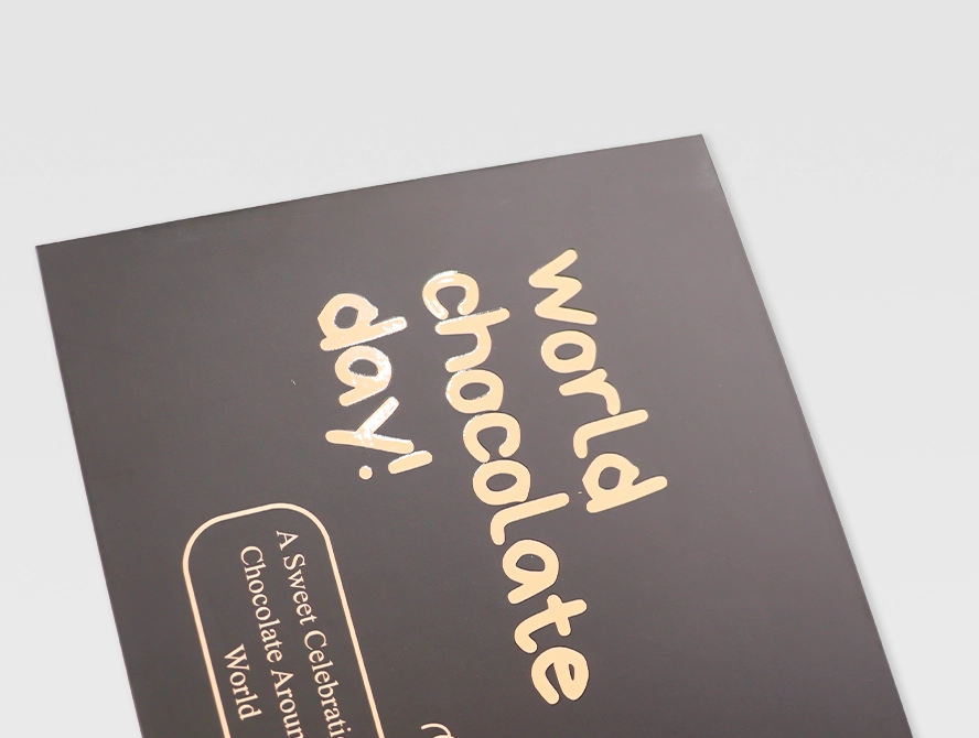 Luxury two piece rigid box with minimalist branding